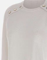 Maglia con spacchi laterali MF5396MS99E 10701 LIU-JO 