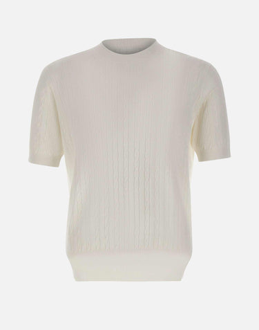 Maglia a maniche corte a trecce 30002106 001 KANGRA 