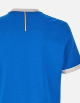 T-shirt in cotone elasticizzato con bandiera 50562134 430 BOSS 