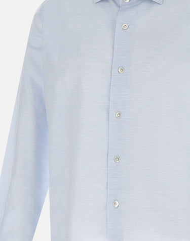 Camicia in cotone e lino K75CAMH03 TES0I35308N ELEVENTY 