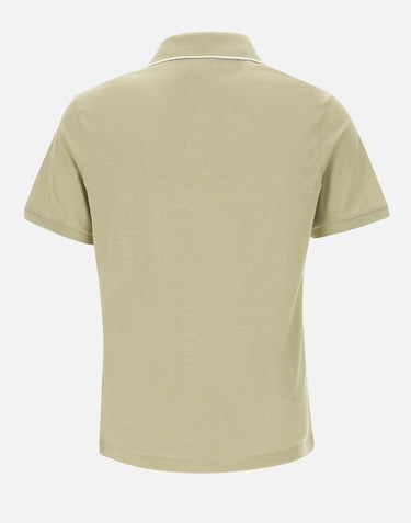 Polo open collar in misto seta e cotone 26411237 722 PAUL&SHARK 