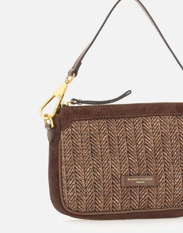 Borsa a spalla "Brooke" BS12370 PGLSPGCHOCO GIANNI CHIARINI 
