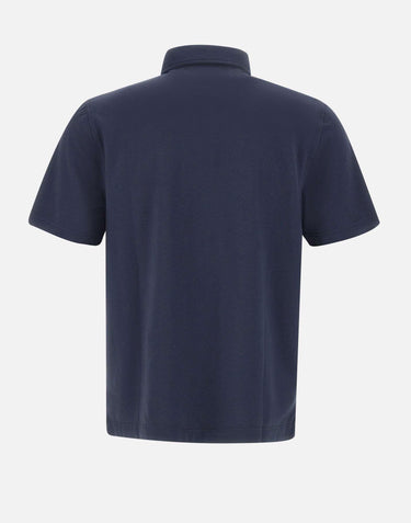 Polo in modal e cotone DK87111 BLU DIKTAT 