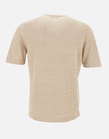 T-shirt in lino e cotone 57140 18637109 GRAN SASSO 