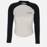 Maglia "Circle Contrast Ls" 325JTS228JS0203 WHTBLK COURREGES 