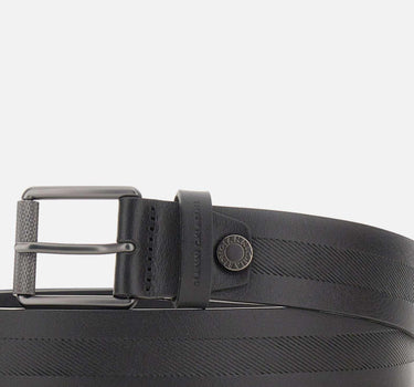 Cintura in pelle con lavorazione a righe CNK00318 TCSNNERO GIANNI CHIARINI 