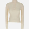 Pullover "Zipped Mockneck" 325MPU247FI0071 WHITE COURREGES 
