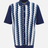 Camicia in maglia jacquard chevron 43194 20747578 GRAN SASSO 