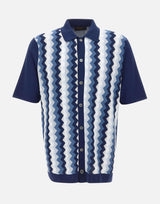 Camicia in maglia jacquard chevron 43194 20747578 GRAN SASSO 