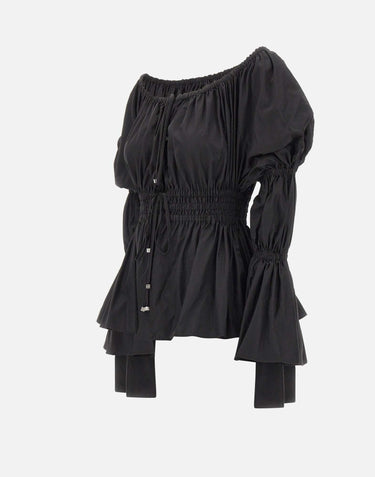 Blusa in tela tecnica 4C195A N0990 BLUMARINE 