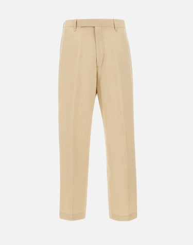 Pantaloni in lino a vestibilità affusolata M1R921ZV01427 07 PAUL SMITH 