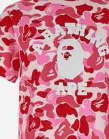 T-shirt "College ABC Camo" 001CSM301011M PINK BAPE 