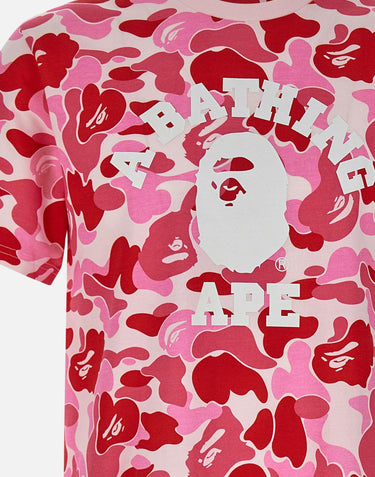 T-shirt "College ABC Camo" 001CSM301011M PINK BAPE 