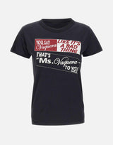 T-shirt in cotone stampata VAQ11T008 BLACK VAQUERA 