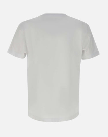 T-shirt  "Brilliant" in cotone P109CWAB225 WHITE PURPLE BRAND 
