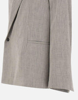 Blazer sartoriale asimmetrico "Suna" SUNA GREY LOULOU DE SAISON 