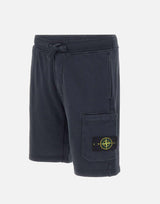 Bermuda in felpa di cotone biologico 6200011S0051 V0020 STONE ISLAND 