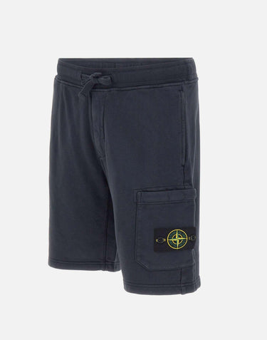Bermuda in felpa di cotone biologico 6200011S0051 V0020 STONE ISLAND 