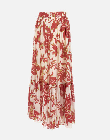 Gonna lunga in cotone con stampa floreale WRFA0114 99SA5U0X0808 ETRO 