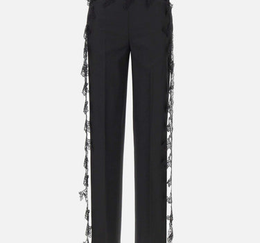 Pantaloni in twill di lana 2P196A N0990 BLUMARINE 