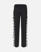 Pantaloni in twill di lana 2P196A N0990 BLUMARINE 