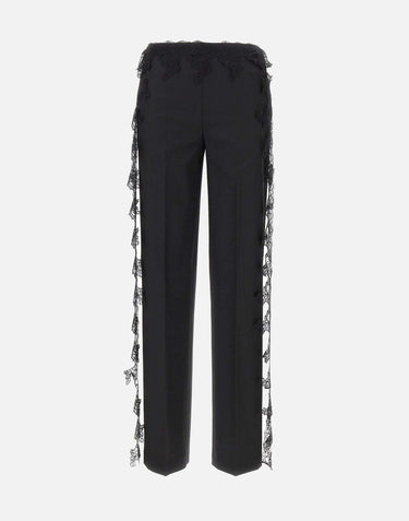 Pantaloni in twill di lana 2P196A N0990 BLUMARINE 