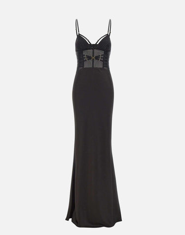 Abito Red Carpet in raso con elastici ABR5362E2 110 ELISABETTA FRANCHI 