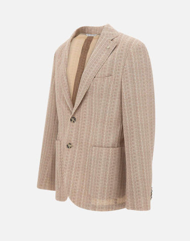 Blazer "Nuvola" riga in jersey misto cotone 4032G2728MC 26327126 MANUEL RITZ 