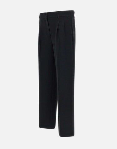 Pantaloni "Dbl Pleat" in crepe Admiral L1009211 001 THEORY 
