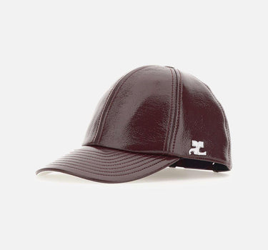 Cappello da baseball "Reedition Vinyl" PERACT002VY0014 BURGUNDY COURREGES 
