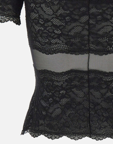 Top in pizzo 2C451A N0990 BLUMARINE 