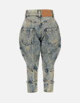 Jeans pinocchietto a palloncino VAQ11P008 BLUE VAQUERA 