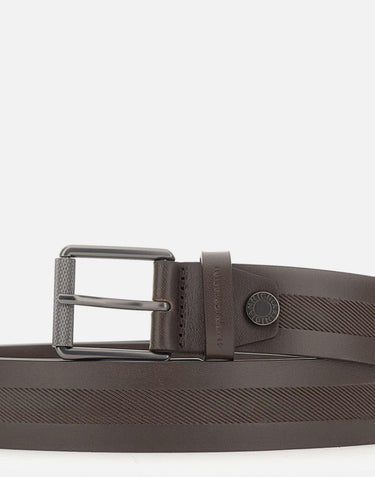 Cintura in pelle con lavorazione a righe CNK00318 TCSNTMORO GIANNI CHIARINI 