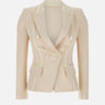 Blazer in crêpe stretch GI14251E2 193 ELISABETTA FRANCHI 