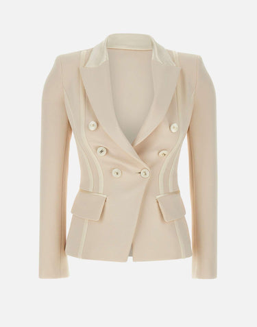 Blazer in crêpe stretch GI14251E2 193 ELISABETTA FRANCHI 