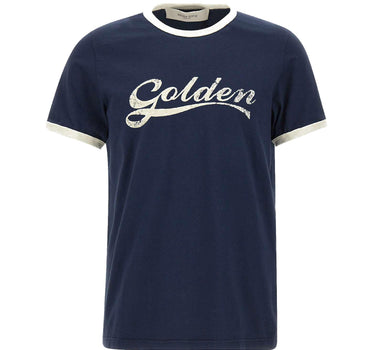 T-shirt in cotone con stampa GMP02761 P00262483134 GOLDEN GOOSE 