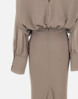 Abito lungo in chiffon 115520 816 ROTATE BIRGER CHRISTENSEN 