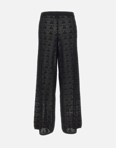 Pantaloni "Egeo" EGEO BLACK LOULOU DE SAISON 