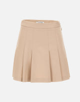 Gonna corta plissettata in cotone elasticizzato JF8001 X6F LACOSTE 