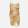 "Brownish green lace halter top" BX009 BROWNISHGREEN JACQUES WEI 