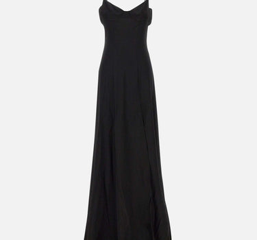 Abito "Amelie" in crepe di viscosa 6028 NERO LES FILLES D'EVA 