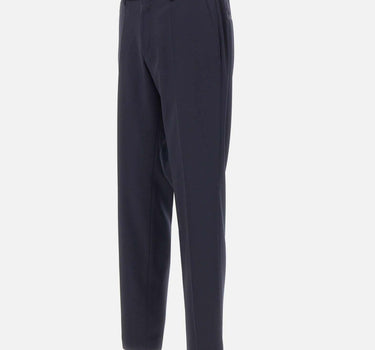 Pantaloni slim fit in serge di lana vergine 50469174 401 BOSS 