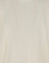 Polo in cotone a maxi coste DC115217 BIANCO DELLA CIANA CASHMERE 
