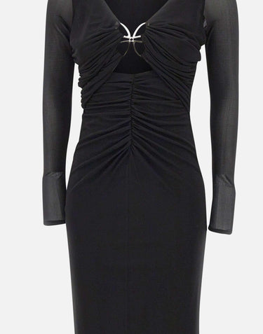 Abito midi con farfalla 2A735A N0990 BLUMARINE 