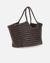 Borsa a spalla "Nantucket basket big" in pelle 8822 BROWN DRAGON DIFFUSION 