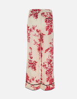 Pantaloni in raso stampato CA6254TS061 P9626 LIU-JO 