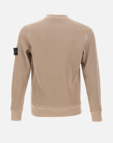 Felpa in cotone biologico a nido d'ape 6100056S0044 V009A STONE ISLAND 