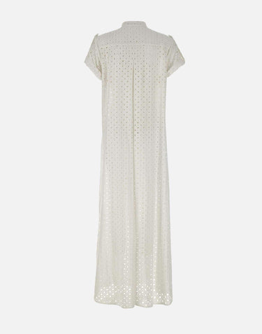Abito  lungo in cotone 8309 BIANCO LES FILLES D'EVA 