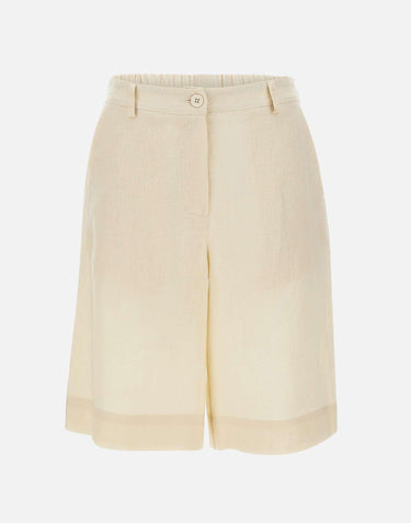 Bermuda in lino SP5LE039 1004 KAOS 
