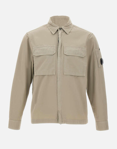 Camicia overshirt in gabardine 20CMOS156A 110143G904 C.P. COMPANY 